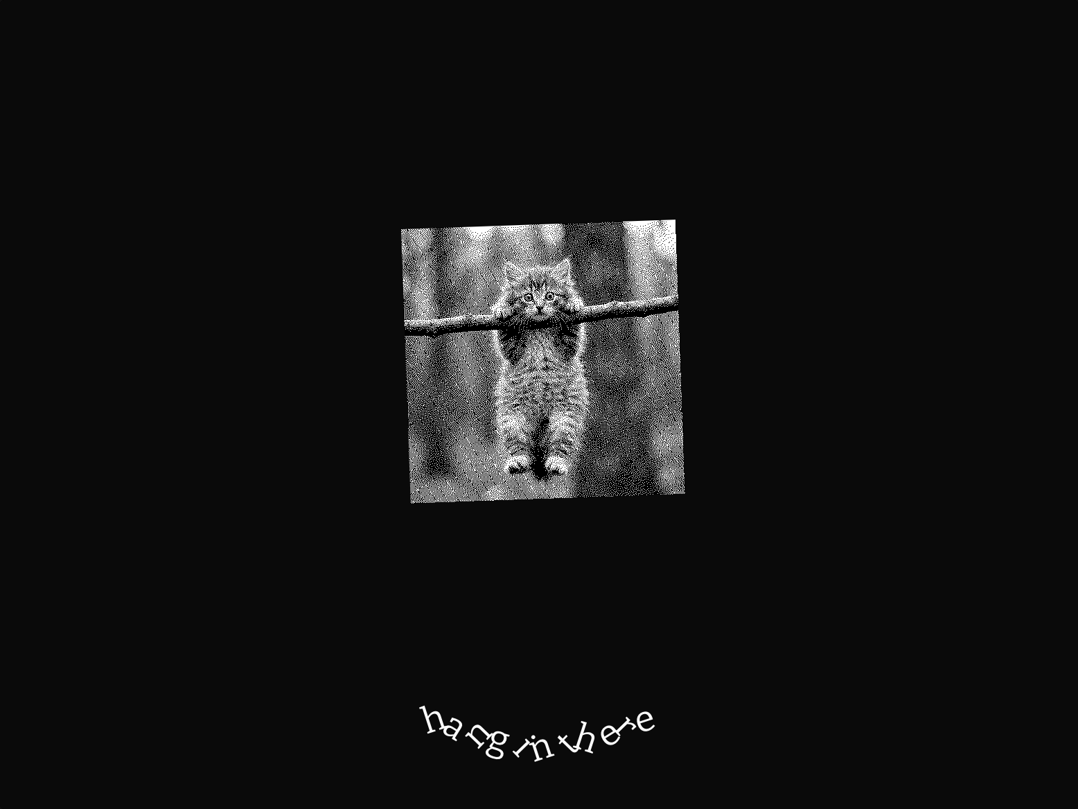 The Hang in there screensaver