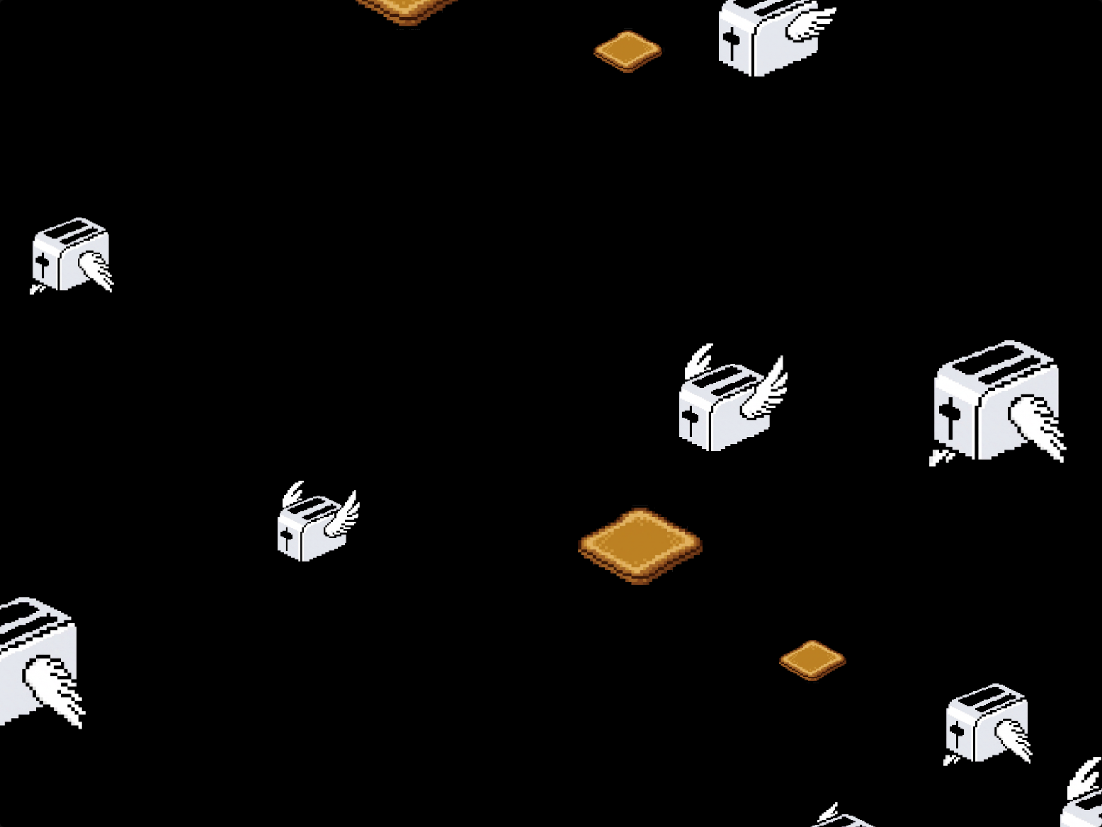 The Flying toasters screensaver